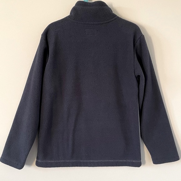 Boys Half-Zip Pull-Over Sweater - Navy Blue, Blue, & Grey - Picture 4 of 6
